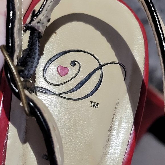 D Leopard Print Red Sole Sling Back Heel Sz 7 - Picture 4 of 6